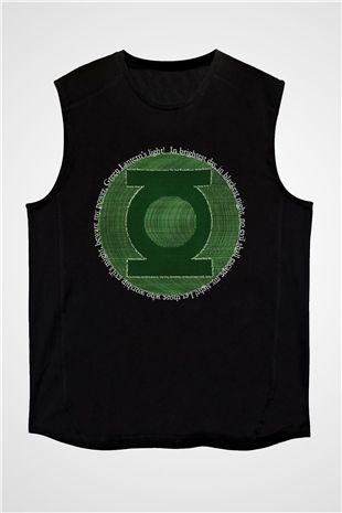 Green Lantern Siyah Unisex Kolsuz Tişört