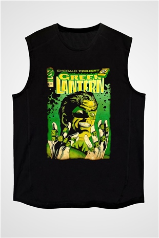 Green Lantern Siyah Unisex  Kolsuz Tişört