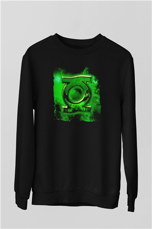 Green Lantern Siyah Unisex  Sweatshirt