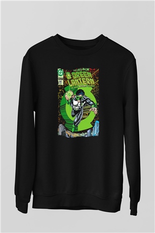 Green Lantern Siyah Unisex  Sweatshirt