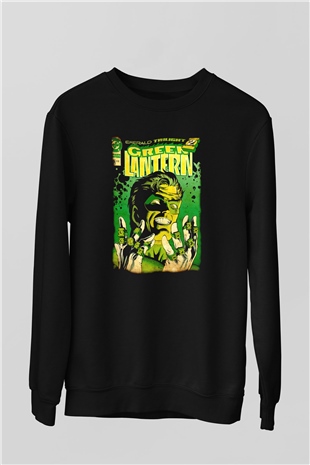 Green Lantern Siyah Unisex  Sweatshirt
