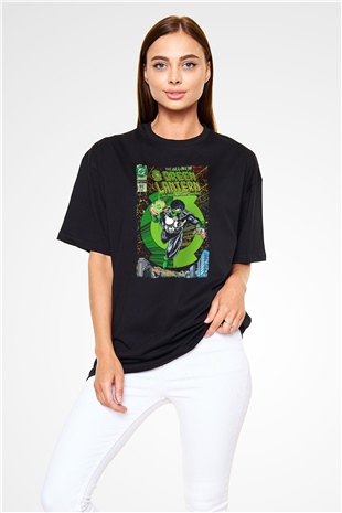 Green Lantern Siyah Oversize Tişört