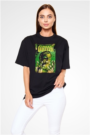 Green Lantern Siyah Oversize Tişört