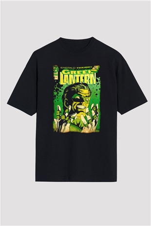 Green Lantern Siyah Oversize Tişört