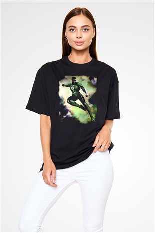 Green Lantern Siyah Oversize Tişört