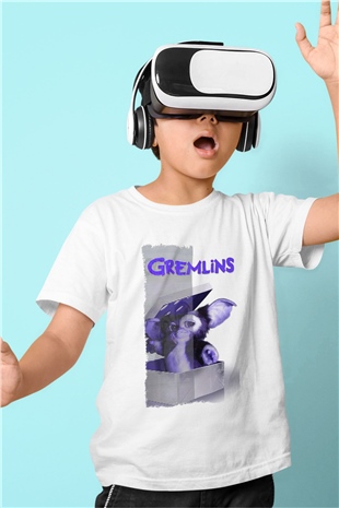 Gremlins Beyaz Unisex Çocuk Tişört
