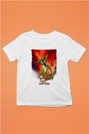 Gremlins Beyaz Unisex Çocuk Tişört