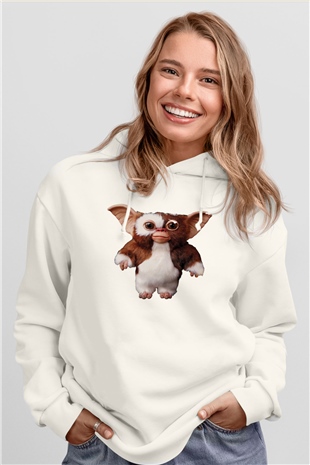 Gremlins Beyaz Unisex Hoodie
