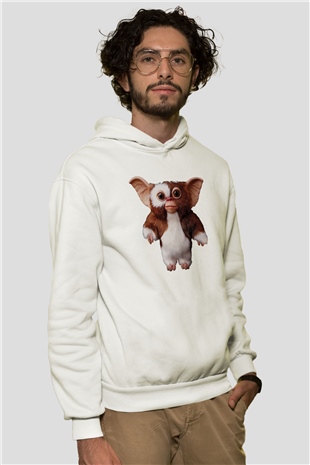 Gremlins Beyaz Unisex Hoodie