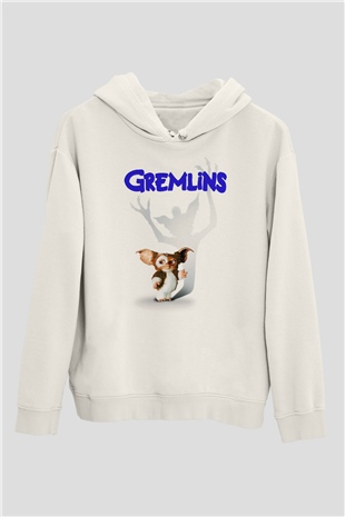 Gremlins Beyaz Unisex Hoodie