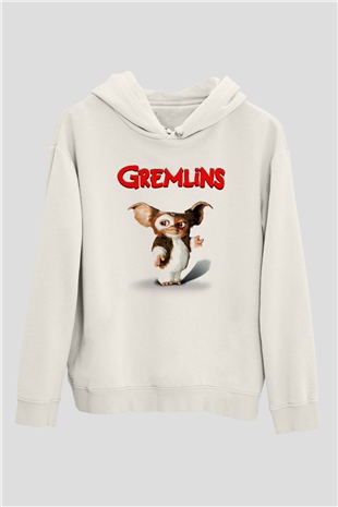 Gremlins Beyaz Unisex Hoodie