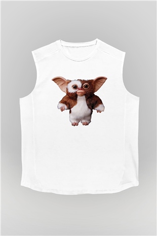 Gremlins Beyaz Unisex Kolsuz Tişört