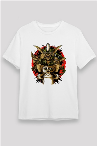 Gremlins Beyaz Unisex Tişört T-Shirt