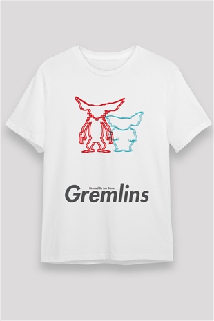 Gremlins Beyaz Unisex Tişört T-Shirt