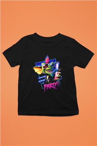 Gremlins Gremlinler Baskılı Siyah Unisex Çocuk Tişört