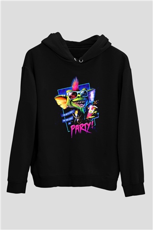 Gremlins Gremlinler Siyah Unisex Kapüşonlu Sweatshirt