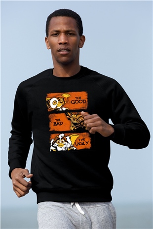 Gremlins Gremlinler Siyah Unisex Sweatshirt