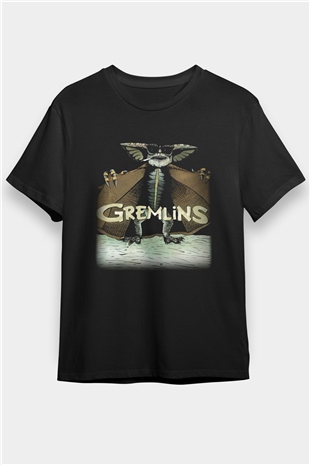 Gremlins Siyah Unisex Tişört T-Shirt