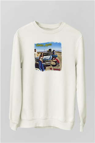 Guano Apes Baskılı Unisex Beyaz Sweatshirt