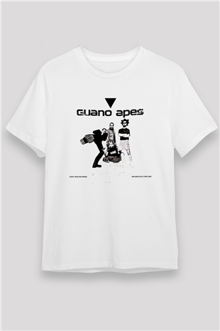 Guano Apes Baskılı Unisex Beyaz Tişört
