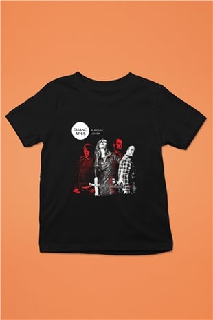 Guano Apes Baskılı Unisex Siyah Çocuk Tişört