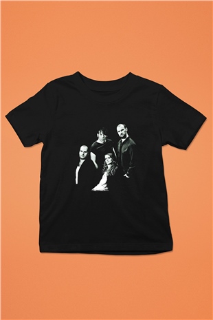 Guano Apes Baskılı Unisex Siyah Çocuk Tişört