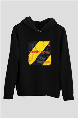 Guano Apes Baskılı Unisex Siyah Hoodie
