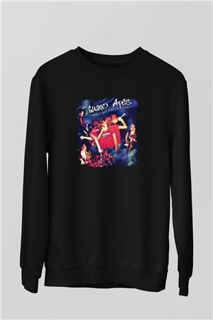 Guano Apes Baskılı Unisex Siyah Sweatshirt