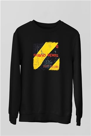 Guano Apes Baskılı Unisex Siyah Sweatshirt