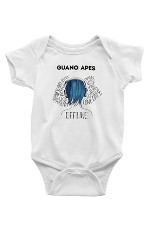 Guano Apes Beyaz Bebek Body - Zıbın