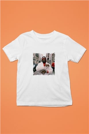 Gucci Mane Baskılı Unisex Beyaz Çocuk Tişört