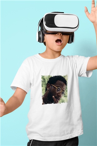 Gucci Mane Baskılı Unisex Beyaz Çocuk Tişört
