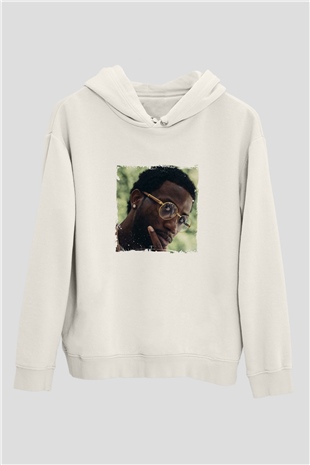 Gucci Mane Baskılı Unisex Beyaz Kapüşonlu Sweatshirt