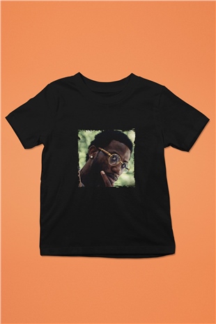 Gucci Mane Baskılı Unisex Siyah Çocuk Tişört