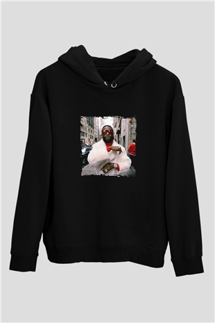 Gucci Mane Baskılı Unisex Siyah Hoodie