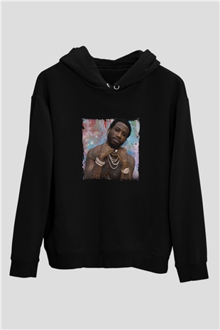 Gucci Mane Baskılı Unisex Siyah Hoodie