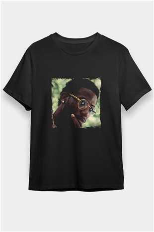 Gucci Mane Baskılı Unisex Siyah Tişört