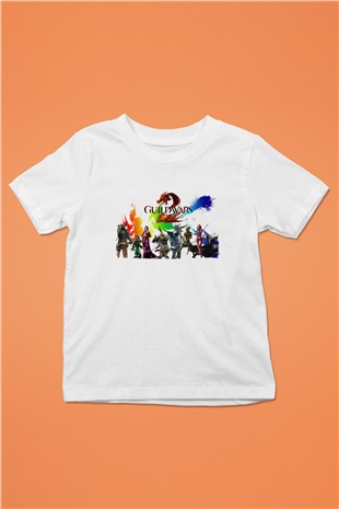 Guild Wars Beyaz Unisex Çocuk Tişört