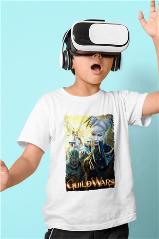 Guild Wars Beyaz Unisex Çocuk Tişört