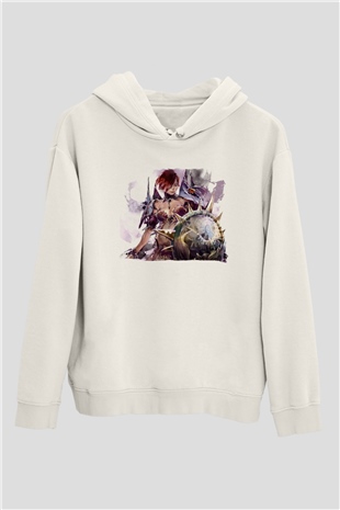Guild Wars Beyaz Unisex Hoodie
