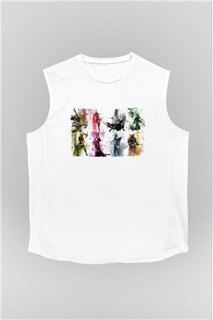 Guild Wars Beyaz Unisex Kolsuz Tişört