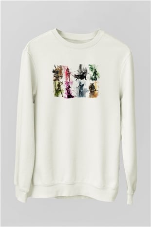 Guild Wars Beyaz Unisex Sweatshirt