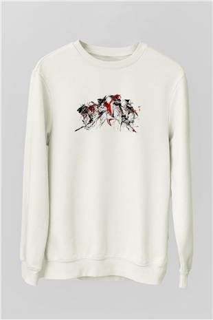 Guild Wars Beyaz Unisex Sweatshirt