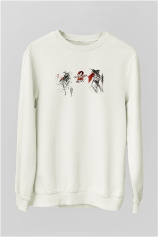 Guild Wars Beyaz Unisex Sweatshirt