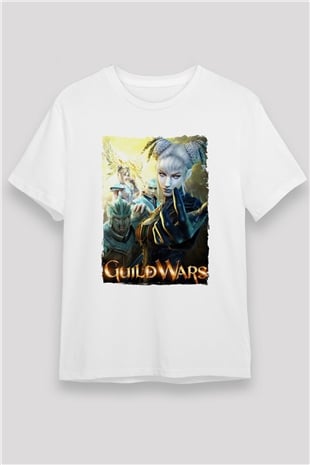 Guild Wars Beyaz Unisex Tişört T-Shirt