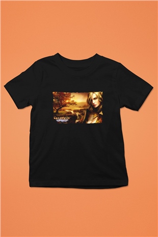Guild Wars Siyah Unisex Çocuk Tişört