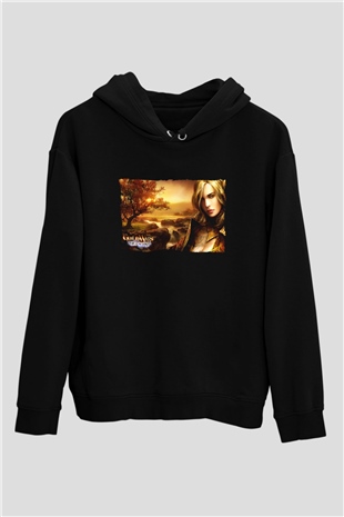Guild Wars Siyah Unisex Hoodie