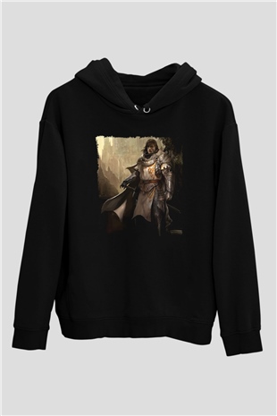 Guild Wars Siyah Unisex Hoodie