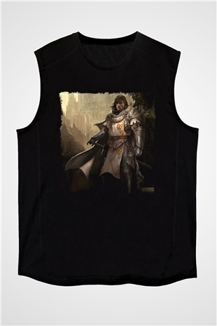 Guild Wars Siyah Unisex Kolsuz Tişört