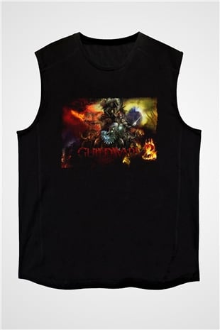 Guild Wars Siyah Unisex Kolsuz Tişört